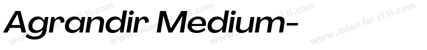 Agrandir Medium字体转换